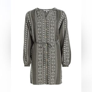 NWT Splendid collection   medium Freesia Linen-Blend Shirtdress